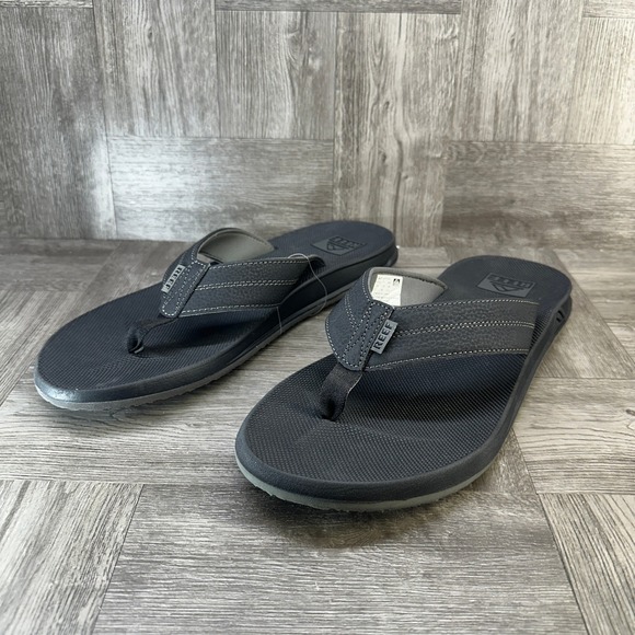Reef Element TQT Mens Flip Flops Black Sandals Size 13 H-24 LTC main image 9
